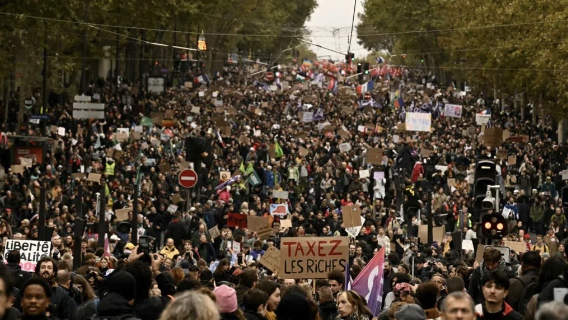 France Deploys 70,000 Police as Protests Take Place Across the Country
